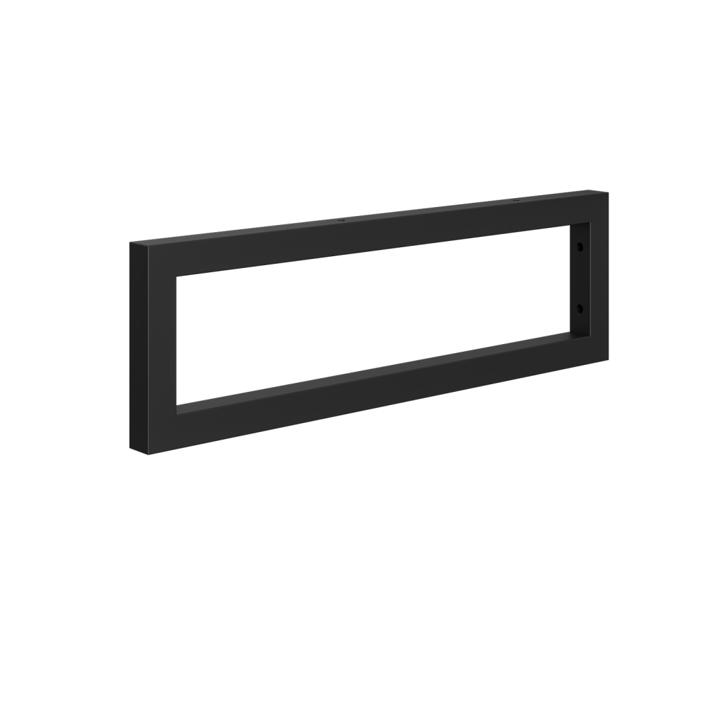 E-shop Dreja - Čierna konzola v matnom prevedení - hranatá (50 cm) 004231