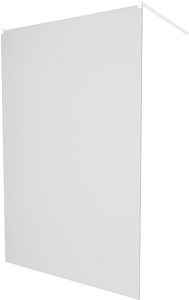 MEXEN/S - KIOTO samostatne stojaca sprchová zástena 120 x 200, dekor jinovatka 8 mm, biela 800-120-002-20-30