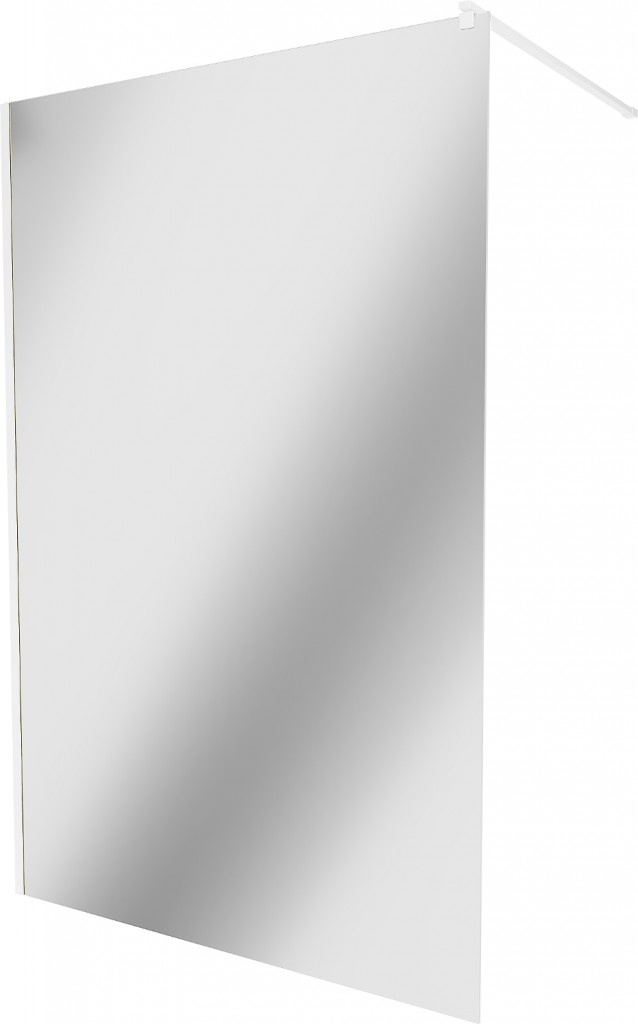 MEXEN/S - KIOTO Sprchová zástena WALK-IN 120 x 200, zrkadlové 8 mm, biela 800-120-101-20-50