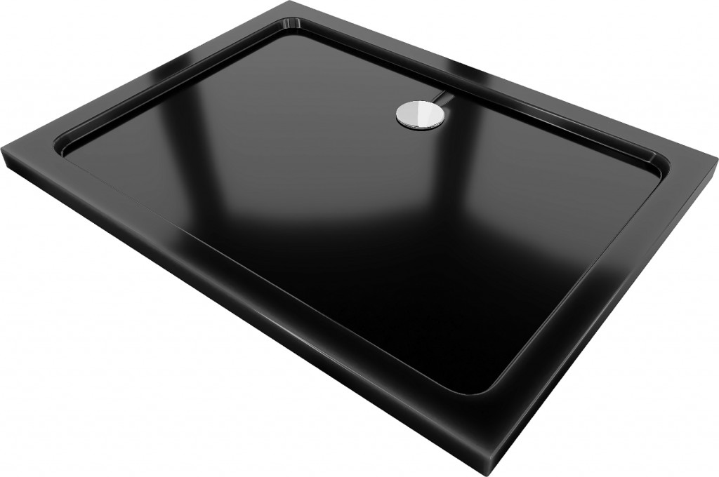 MEXEN - Flat sprchová vanička obdĺžniková slim 110 x 90, čierna 40709011