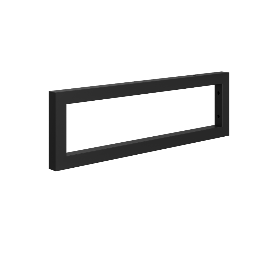 E-shop Dreja - Čierna konzola v matnom prevedení - hranatá (40 cm) 004279