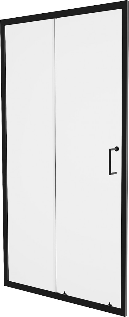 MEXEN - Apia posuvné sprchové dvere 135, transparent, čierne 845-135-000-70-00