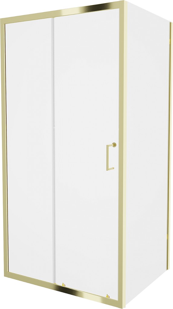 MEXEN/S - Apia sprchovací kút obdĺžnik 105x80, transparent, zlatá 840-105-080-50-00