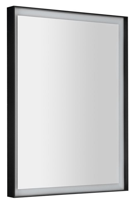 SAPHO - SORT zrkadlo s LED osvetlením 60x80cm, čierna mat ST080