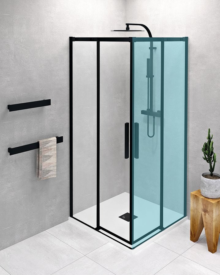 POLYSAN - ALTIS BLACK sprchové dvere 880-900, výška 2000, číre sklo AL1592B