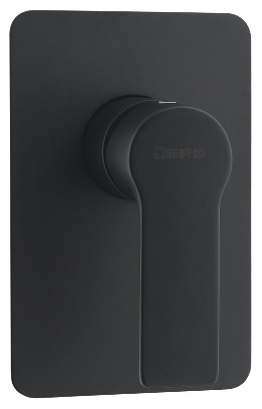 SAPHO - PAX podomietková sprchová batéria, 1 výstup, čierna matná XA41/15
