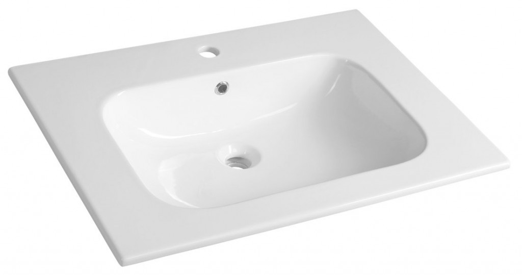 SAPHO - VIOLA 71 keramické umývadlo nábytkové 71x51,5cm, biela 42071
