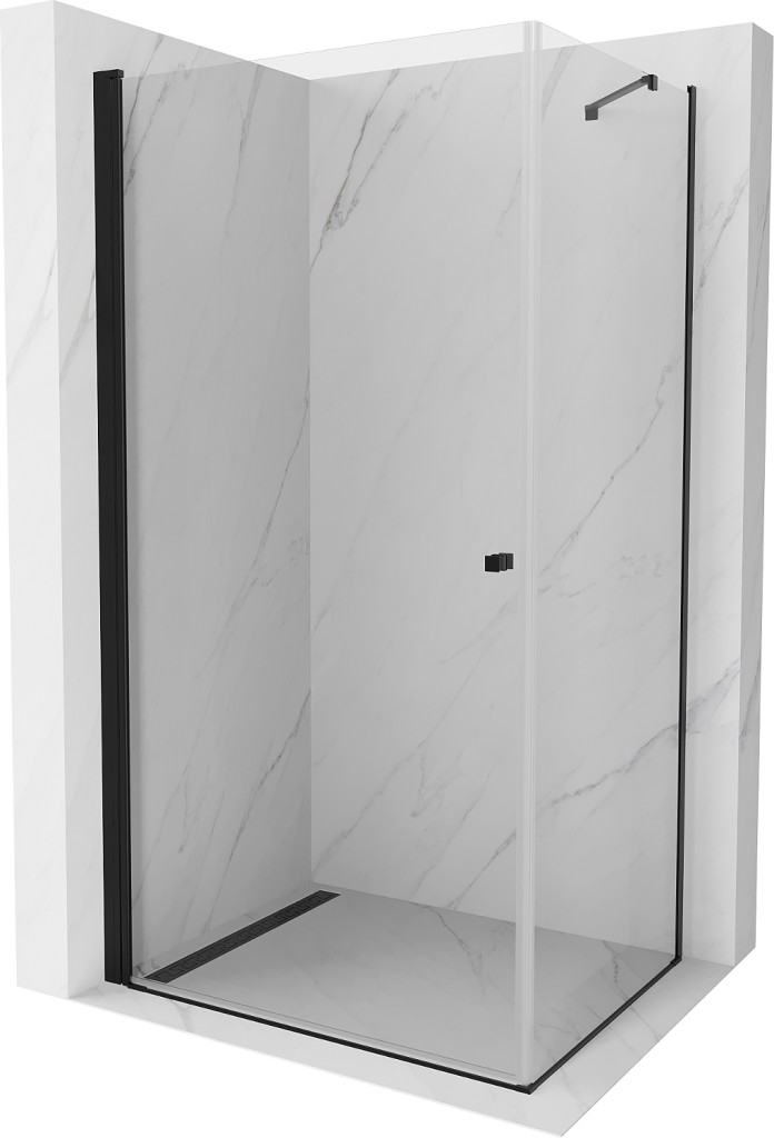 MEXEN/S - Pretória sprchovací kút 100x80, transparent, čierna 852-100-080-70-00