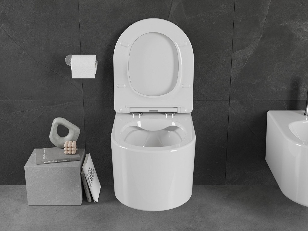 MEXEN/S - Sofia Závesná WC misa vrátane sedátka s slow-slim, duroplast, biela 30540300