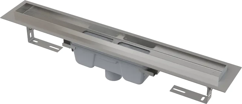 Alcadrain Podlahový žľab s okrajom pre plný rošt, zvislý odtok APZ1006-850 APZ1006-850
