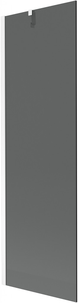 MEXEN/S - Next vaňová zástena FIX 60 x 150 cm, grafit, biela 895-060-000-00-40-20