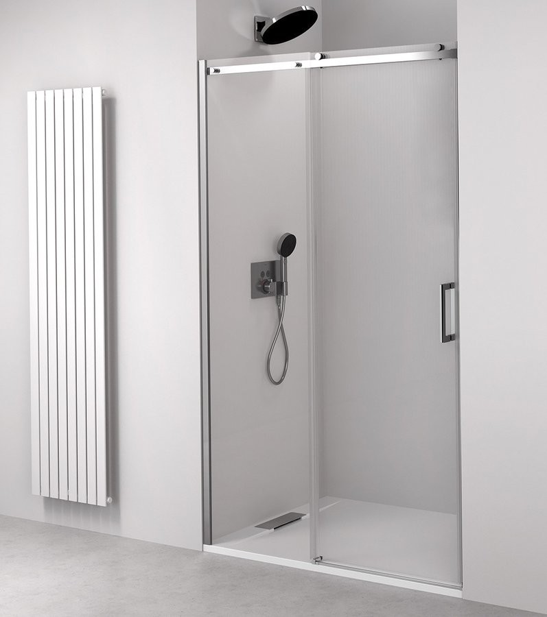 POLYSAN - THRON ROUND sprchové dvere 1100 guľaté pojazdy, číre sklo TL5011-5005