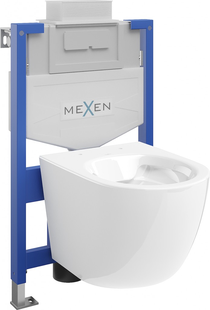 MEXEN/S - WC predstenová inštalačná sada Fenix XS-U s misou WC Lena, biela 6853322XX00