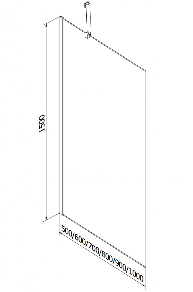 MEXEN/S - Cube obdĺžniková vaňa 170 x 80 cm s panelom + vaňová zástena 80 cm, transparent, zlatá 550517080X9508000050