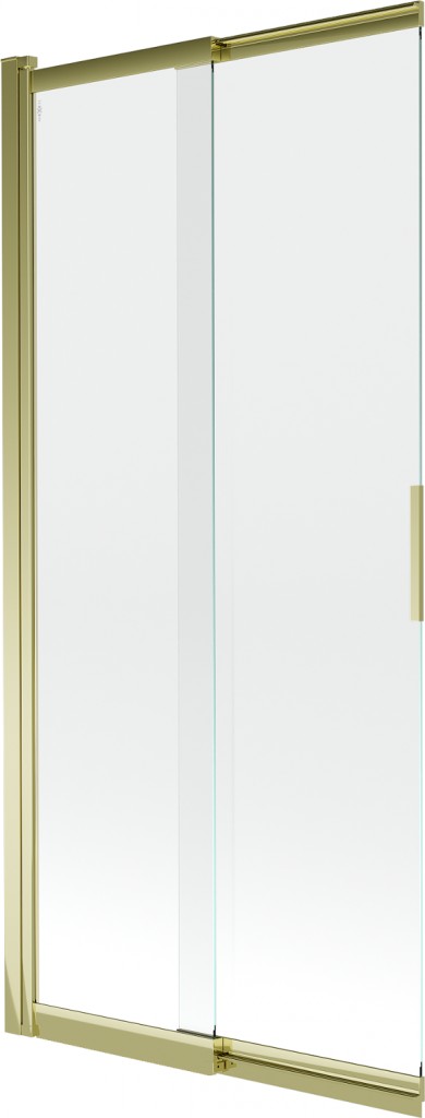 MEXEN - Fox 2-krídla posuvná vaňová zástena 85 x 150 cm, transparent, zlatá 891-085-002-50-00