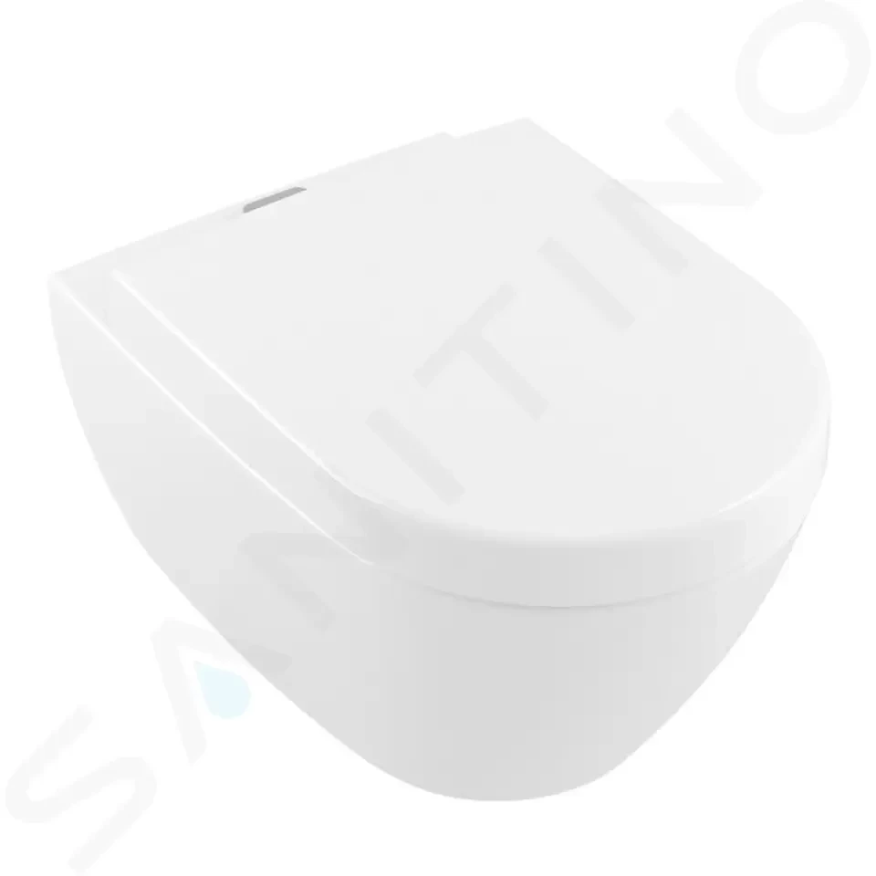 VILLEROY & BOCH - Subway 2.0 Závesné WC s hlbokým splachovaním, AntiBac, s CeramicPlus, alpská biela 5614A1T2