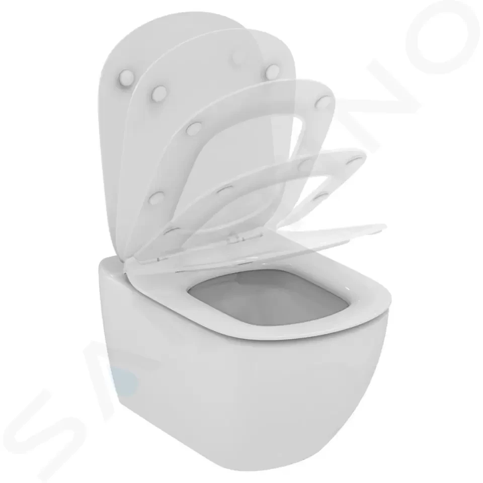 GEBERIT - Kombifix Modul na závesné WC s tlačidlom Sigma50, alpská biela + Ideal Standard Tesi - WC a doska, Aquablade, SoftClose 110.302.00.5 NU8