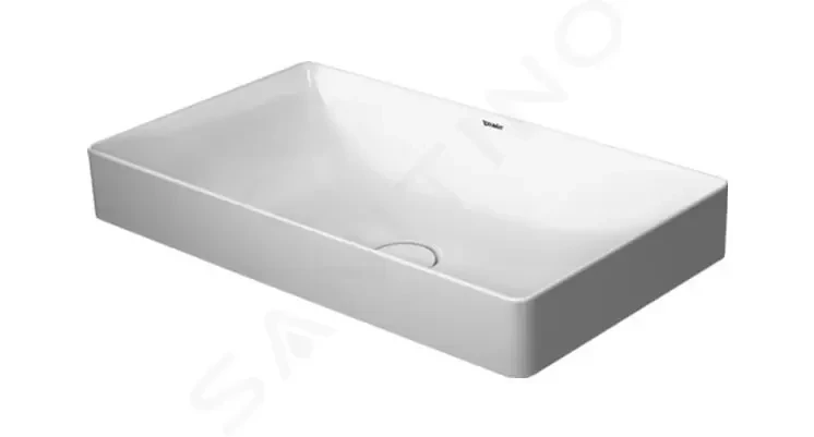 DURAVIT - DuraSquare Umývadlová misa, 600x355mm, DuraCeram, s WonderGliss, alpská biela 23556000001