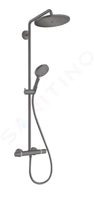 HANSGROHE HANSGROHE - Croma Select S Sprchový set Showerpipe 280 s termostatom, kefovaný čierny chróm 26890340