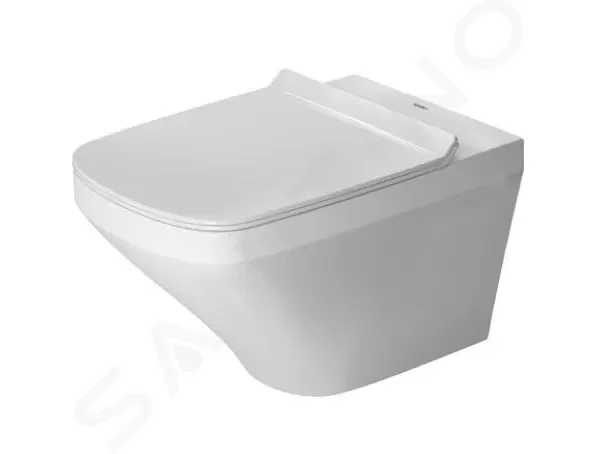 DURAVIT - DuraStyle Závesné WC s doskou SoftClose, Rimless, s WonderGliss, alpská biela 45510900A11