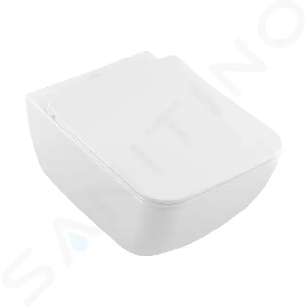 VILLEROY & BOCH - Venticello Závesné WC s doskou SoftClosing, DirectFlush, alpská biela 4611RL01