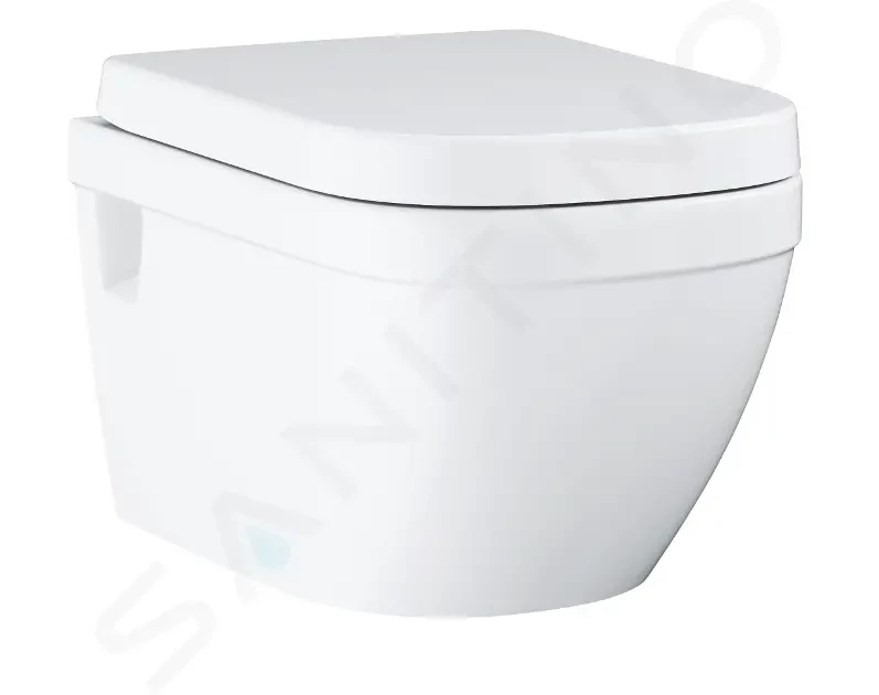 GROHE - Euro Ceramic Závesné WC s doskou SoftClose, Rimless, alpská biela 39703000