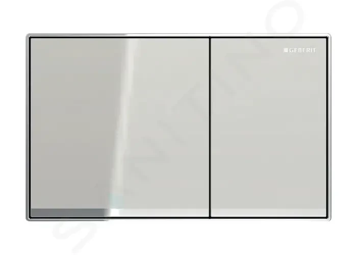 GEBERIT - Sigma60 Ovládacie tlačidlo splachovania, sklo/pieskovo sivá 115.640.JL.1