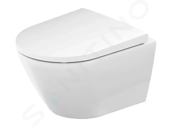 DURAVIT - D-Neo Závesné WC s doskou SoftClose, Rimless, biela 45880900A1