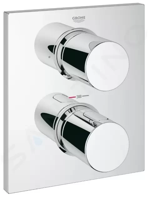 Obrázok Grohe Rainshower SmartActive 130 Cube - Sprchový set s tyčou a s 3 prúdmi, sprchová tyč 600 mm, obmedzovač prietoku 6,8 l / min, kartáčovaný nikel 26585EN0