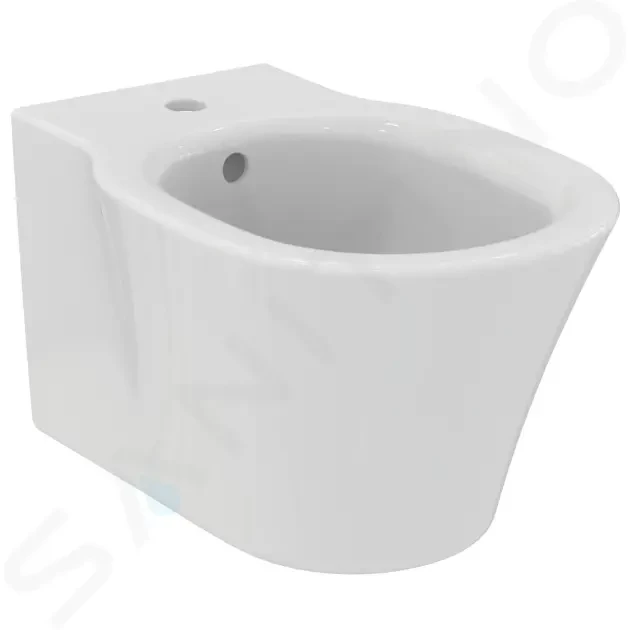 IDEAL STANDARD - Connect Air Závesný bidet, 360x540 mm, s prepadom, otvor na batériu, biela E233501