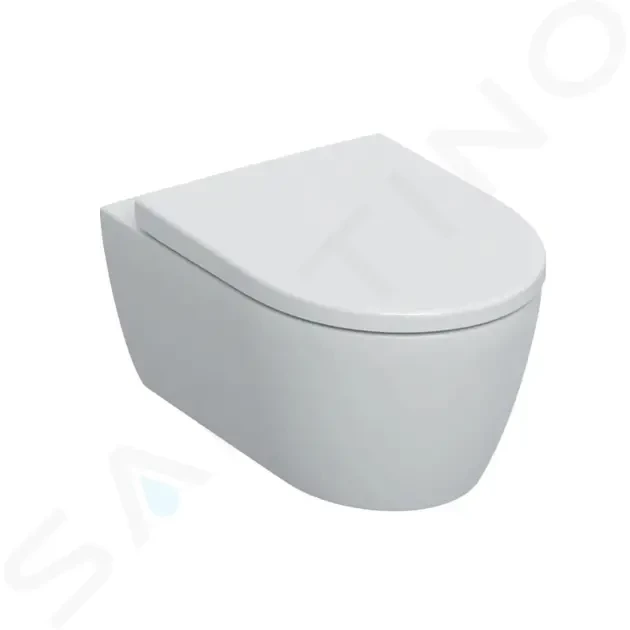 GEBERIT - iCon Závesné WC s doskou, Rimfree, SoftClose, alpská biela 501.663.JT.1