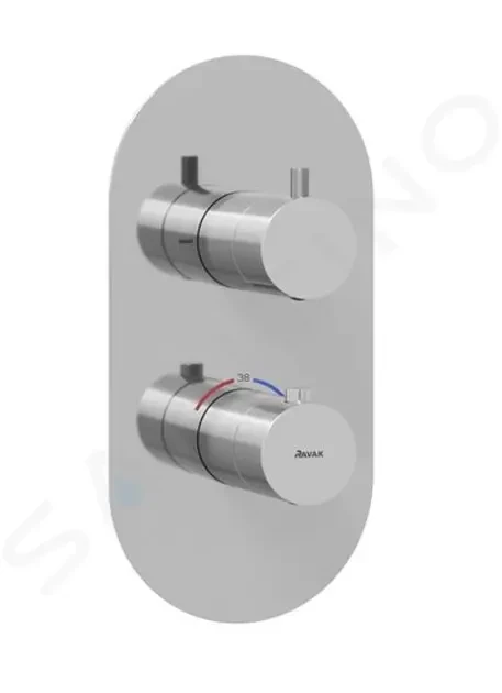 RAVAK - Espirit Termostatická batéria pod omietku, pre 2 spotrebiče, chróm X070206