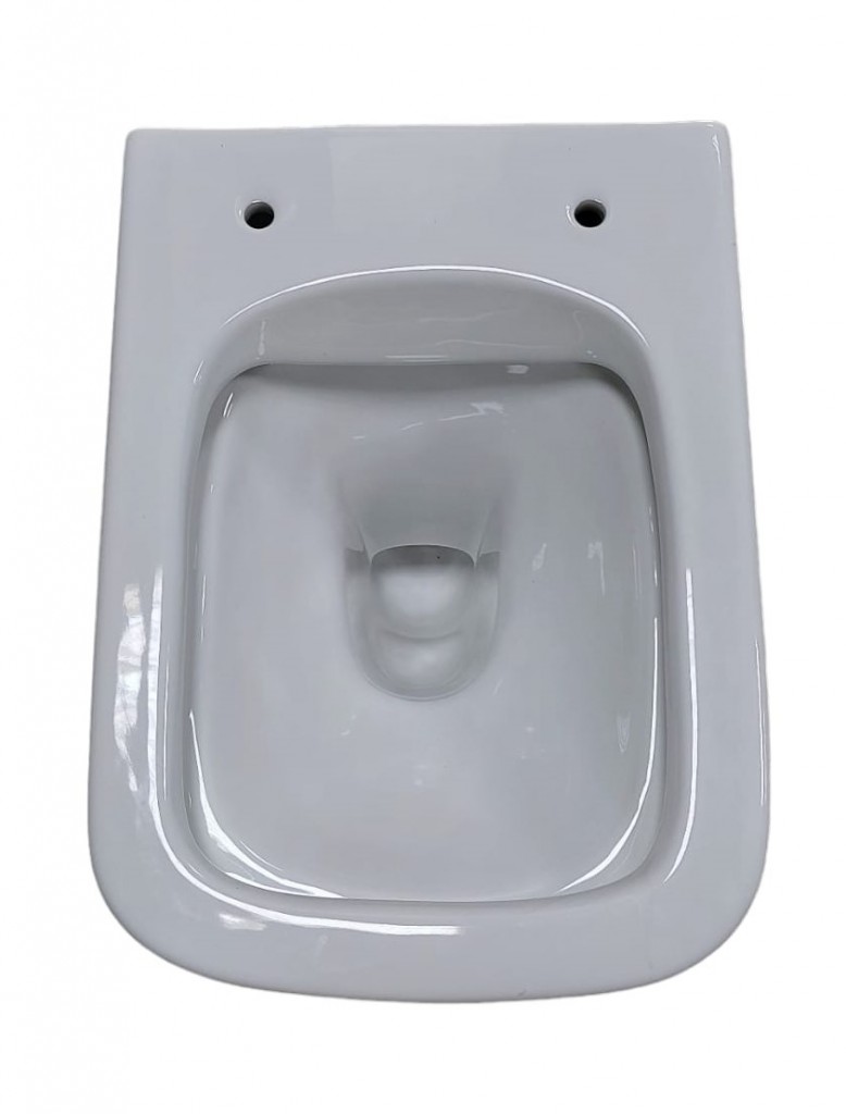 DEANTE Podstavný rám, pre závesné WC misy + SLIM tlačidlo bílé  + WC INVENA PAROS  + SEDADLO CST_WC01 A51P RO1