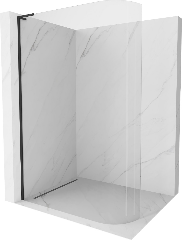 MEXEN/S - KiotoL Sprchová zástena WALK-IN Walk-in 120 x 200 cm, transparent, czarna 800-120-103-70-06