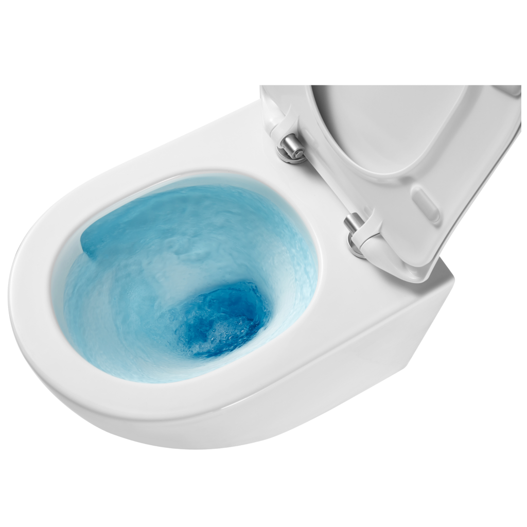 DEANTE Podstavný rám, pre závesné WC misy bez tlačidla + WC INVENA LIMNOS WITH SOFT  se sedlem RIMLESS CST_WC01 X LI1