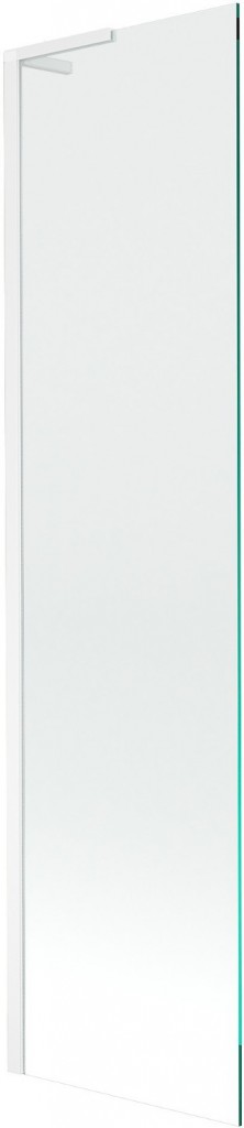 MEXEN/S - Next L vaňová zástena FIX 50 x 150 cm, transparent, biela 895-050-000-03-00-20