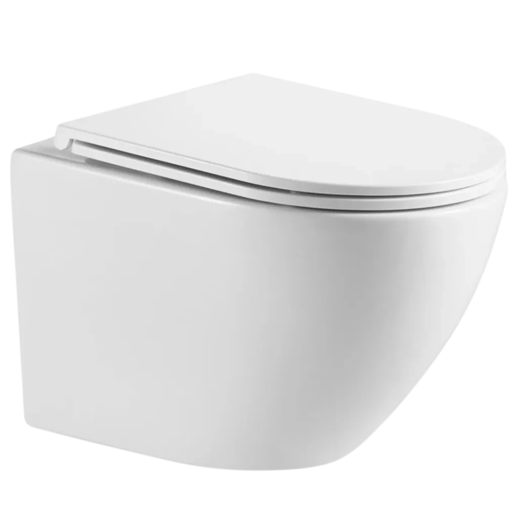 LaVilla WC misa závesná LIMNOS Rimless Whirl - set vrátane sedátka SLIM softclose CE-93-001-L
