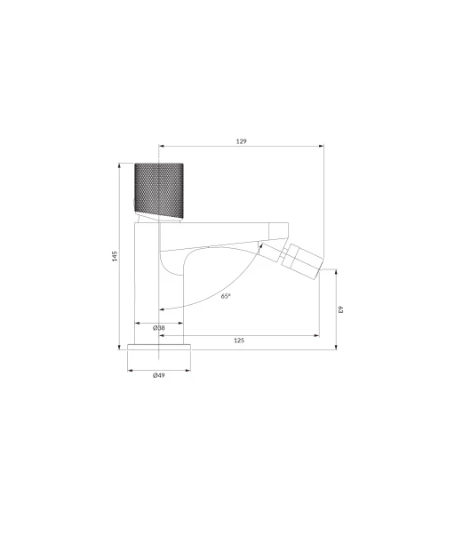 OMNIRES - CONTOUR bidetová batéria antracyt /AT/ CT8020AT