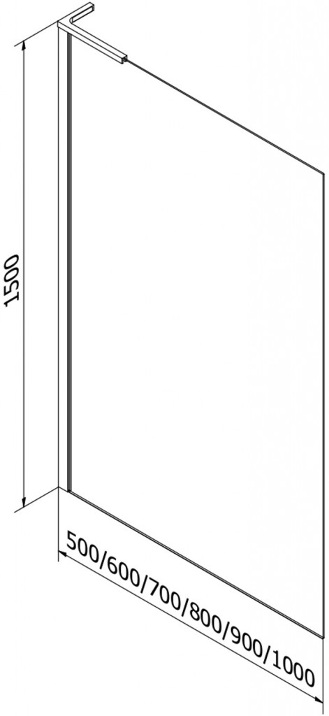 MEXEN/S - Next L vaňová zástena FIX 70 x 150 cm, dekor, čierna 895-070-000-03-30-70