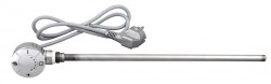 AQUALINE - Elektrická topná tyč s termostatom, rovný kabel, 500 W, Chróm (LT67445)