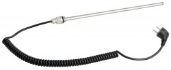 AQUALINE - Elektrická vykurovacia tyč bez termostatu, krútený kábel/black, 500 W (LT90500B)