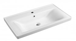 AQUALINE - SAVA 80 keramické umývadlo nábytkové 80x46cm, biela (2080)