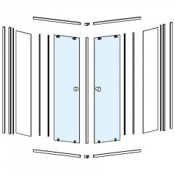 AQUALINE - Sklo pre HLF808Y, pohyblivá časť (NDHLF808Y-2)