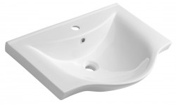 AQUALINE - ZARA 65 keramické umývadlo nábytkové 64,5x46cm, biela (10065)