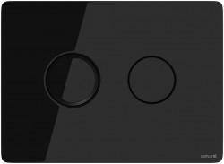 CERSANIT - Ovládacie tlačidlo PNEUMATIC ACCENTO CIRCLE, čierne sklo (S97-053)