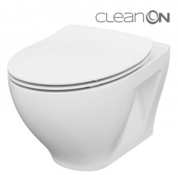 CERSANIT/S - SET 934 ZÁVĚSNÁ WC MÍSA MODUO CLEANON + WC SEDÁTKO DELFI SLIM SC EO (K701-147)