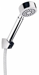 CERSANIT - Sprchová súprava s bodovým držiakom ATON, 1 funkčný, priemer ručnej sprchy 8cm, kovová hadica dlhá 150cm, s bodovým držiakom a montážnou sadou (S951-024)