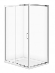CERSANIT - Sprchovací kút ARTECO obdĺžnik 120x90x190, posuv, číre sklo (S157-012)