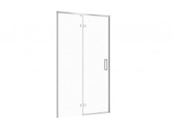 CERSANIT - Sprchové dvere LARGA chróm 120X195, ľavé, číre sklo (S932-122)