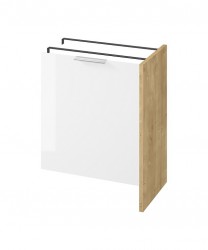 CERSANIT - Vstavaná skrinka na práčku s dverami CITY, dub DSM (S584-037-DSM)